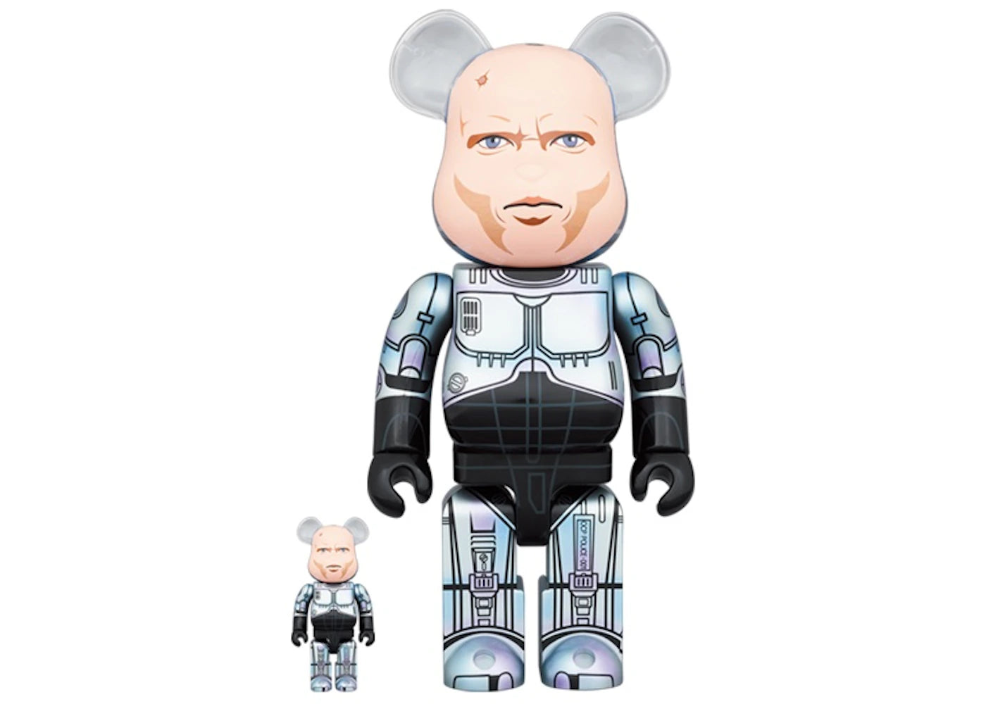 Bearbrick RoboCop 2 Murphy Head Ver. 100% & 400% Set