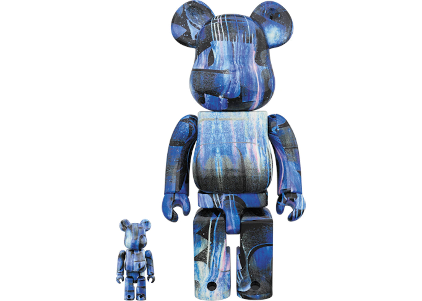 Bearbrick Rostarr 100% & 400% Set Blue