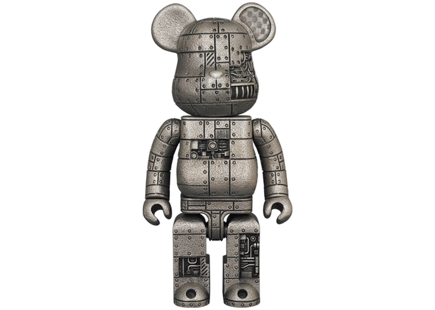 Bearbrick Royal Selangor Steampunk Iron Bright 400% Silver