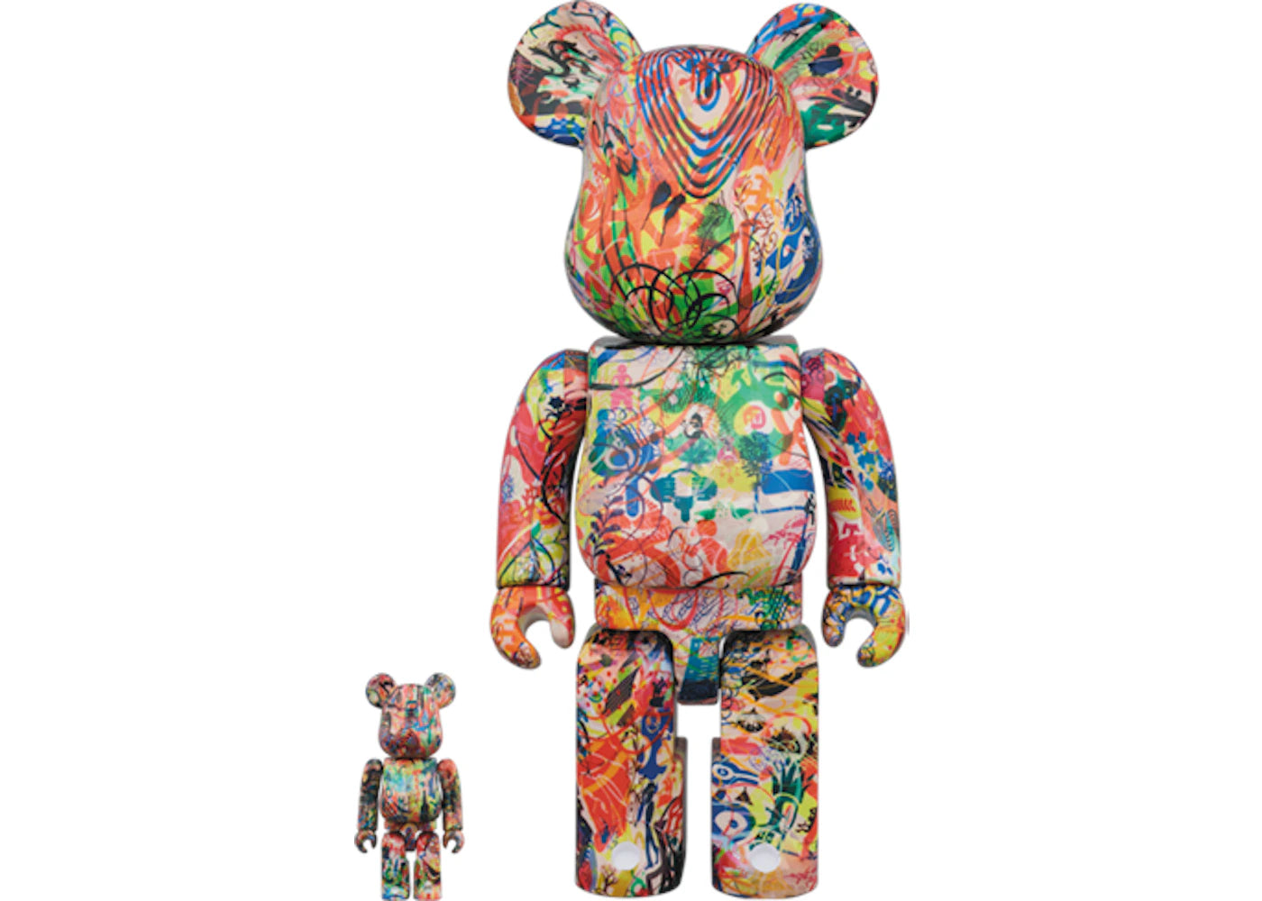 Bearbrick Ryan McGinness The Lazy Logic of Ignava Ratio 100% & 400% Set Multi