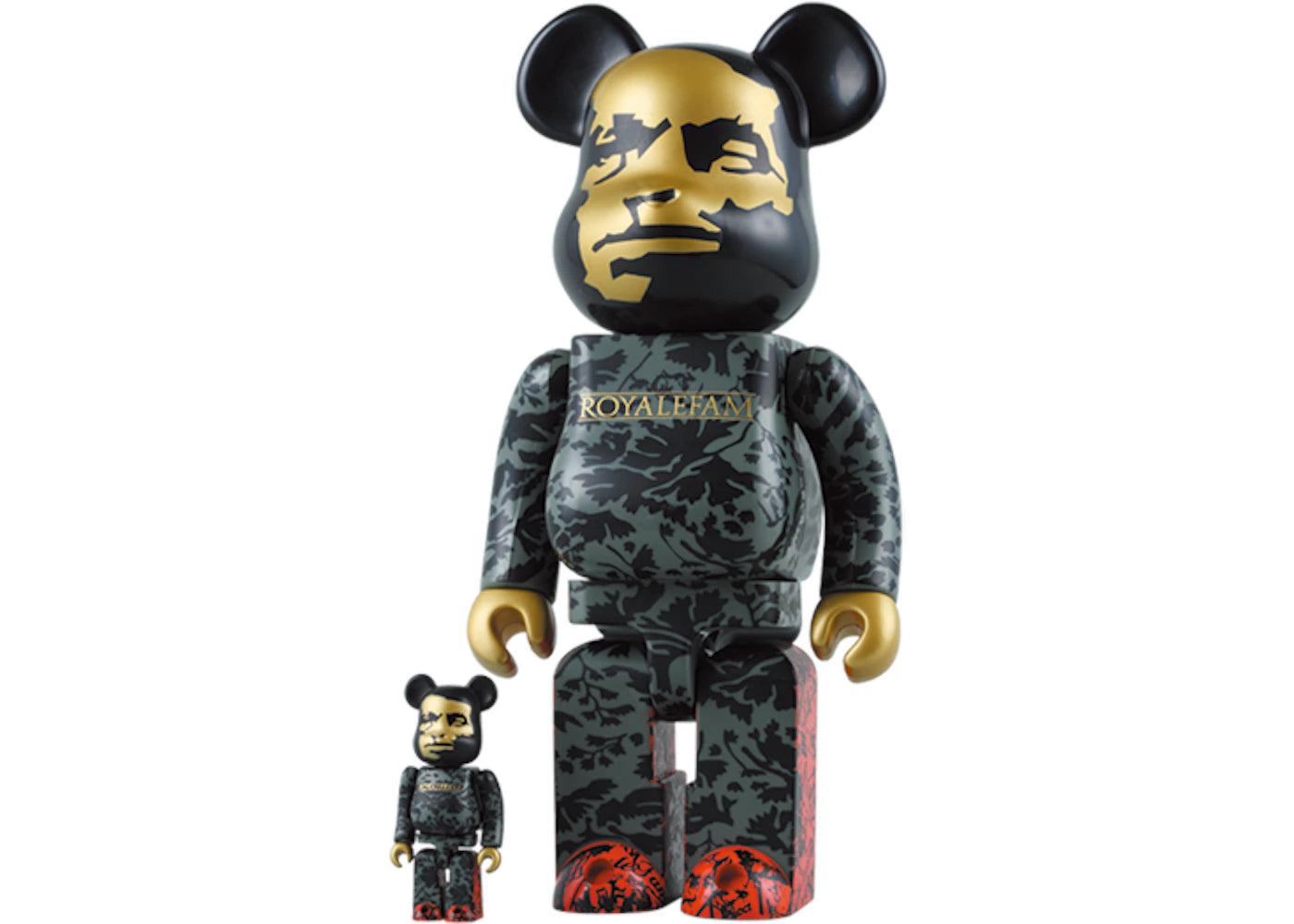 Bearbrick SBTG Royalfam 100% & 400% Set Black