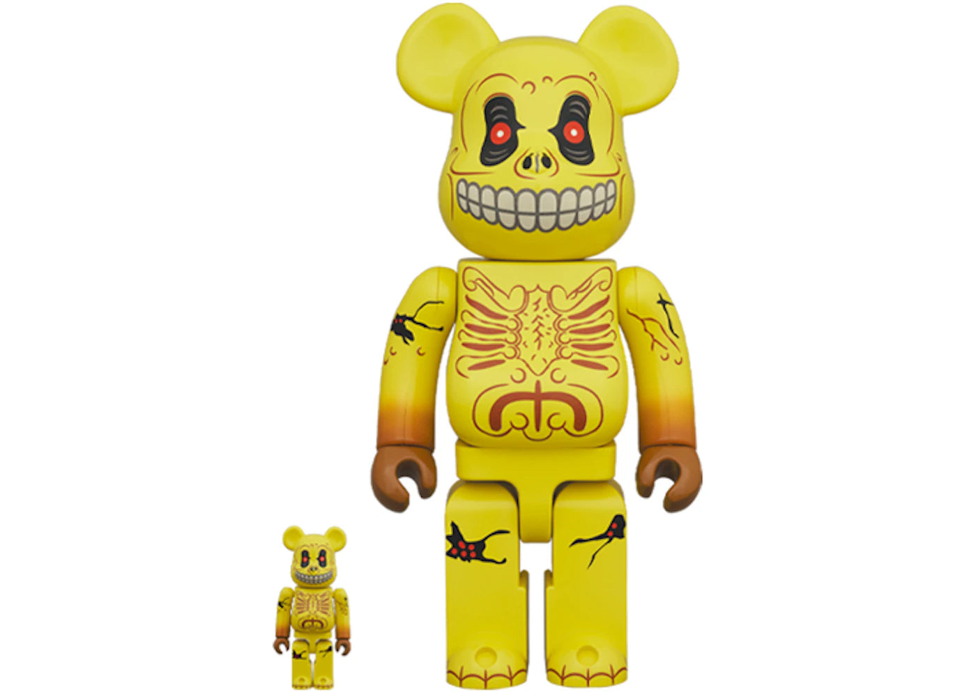 Bearbrick SKULL FACE 100% & 400% Set