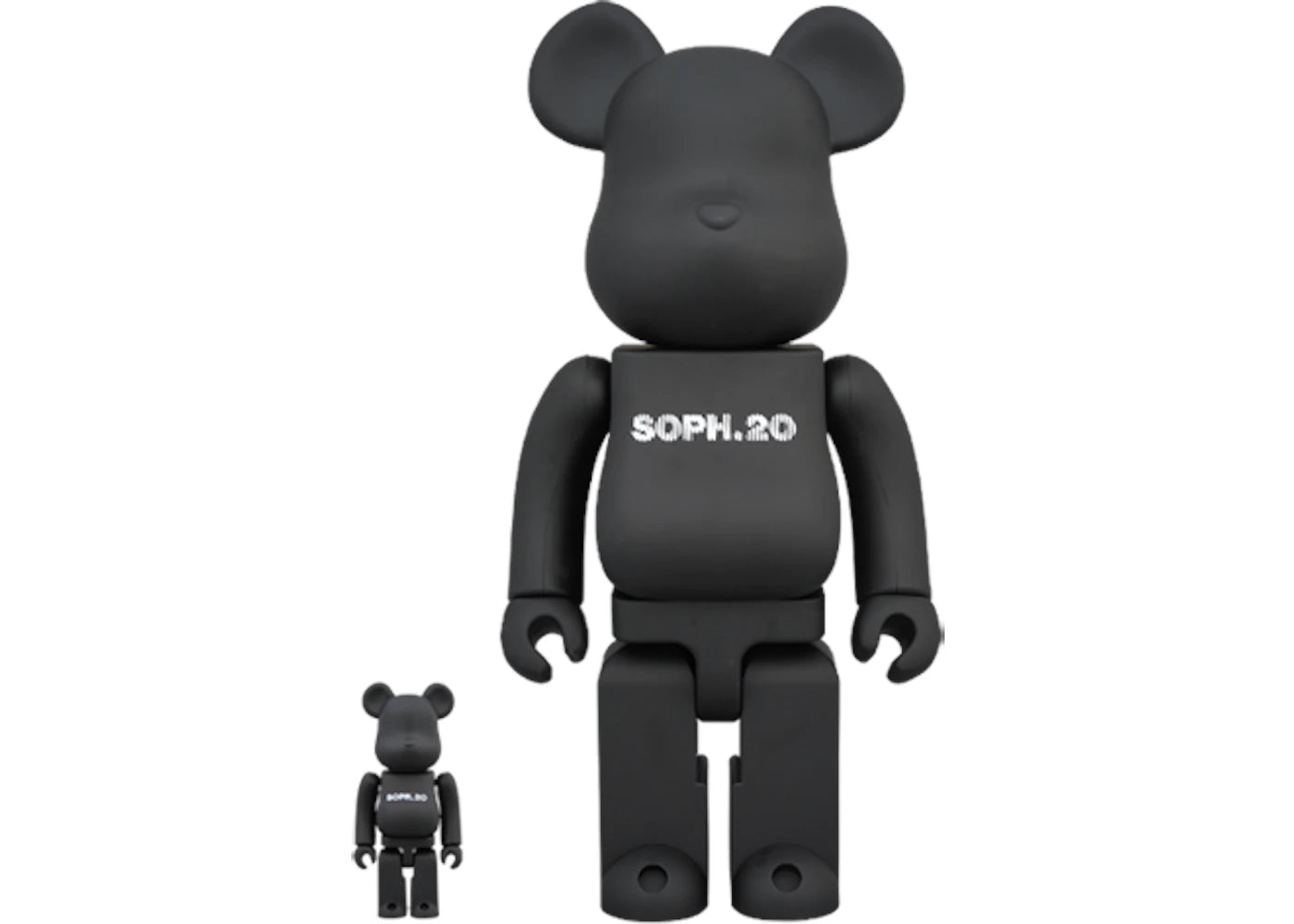 Bearbrick SOPH. 20th Anniversary 100% & 400% Set Black