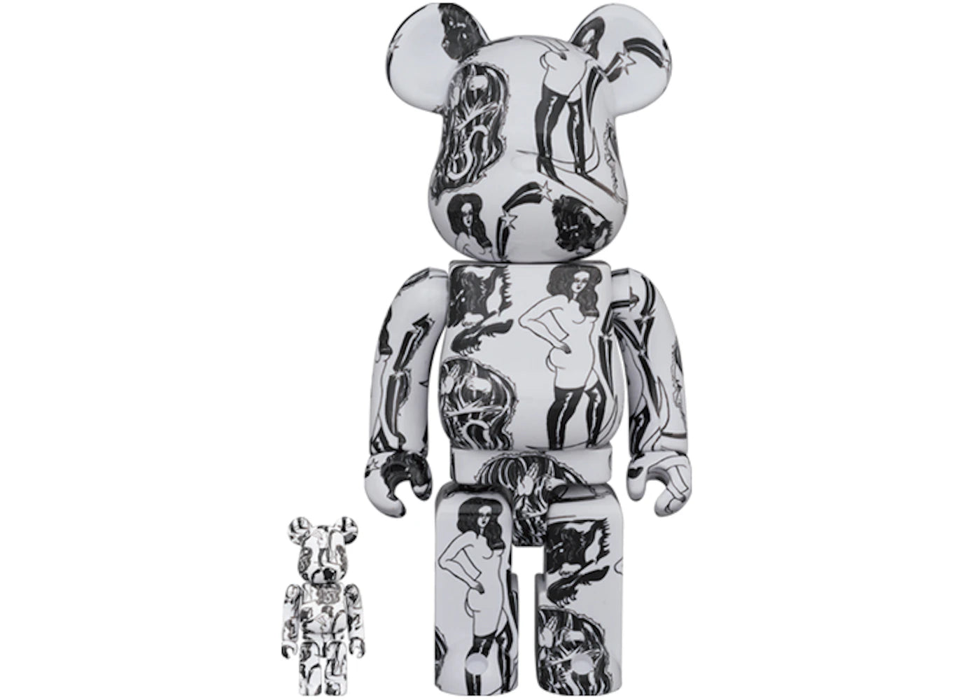 Bearbrick Saiko Otake Planet 100% & 400% Set