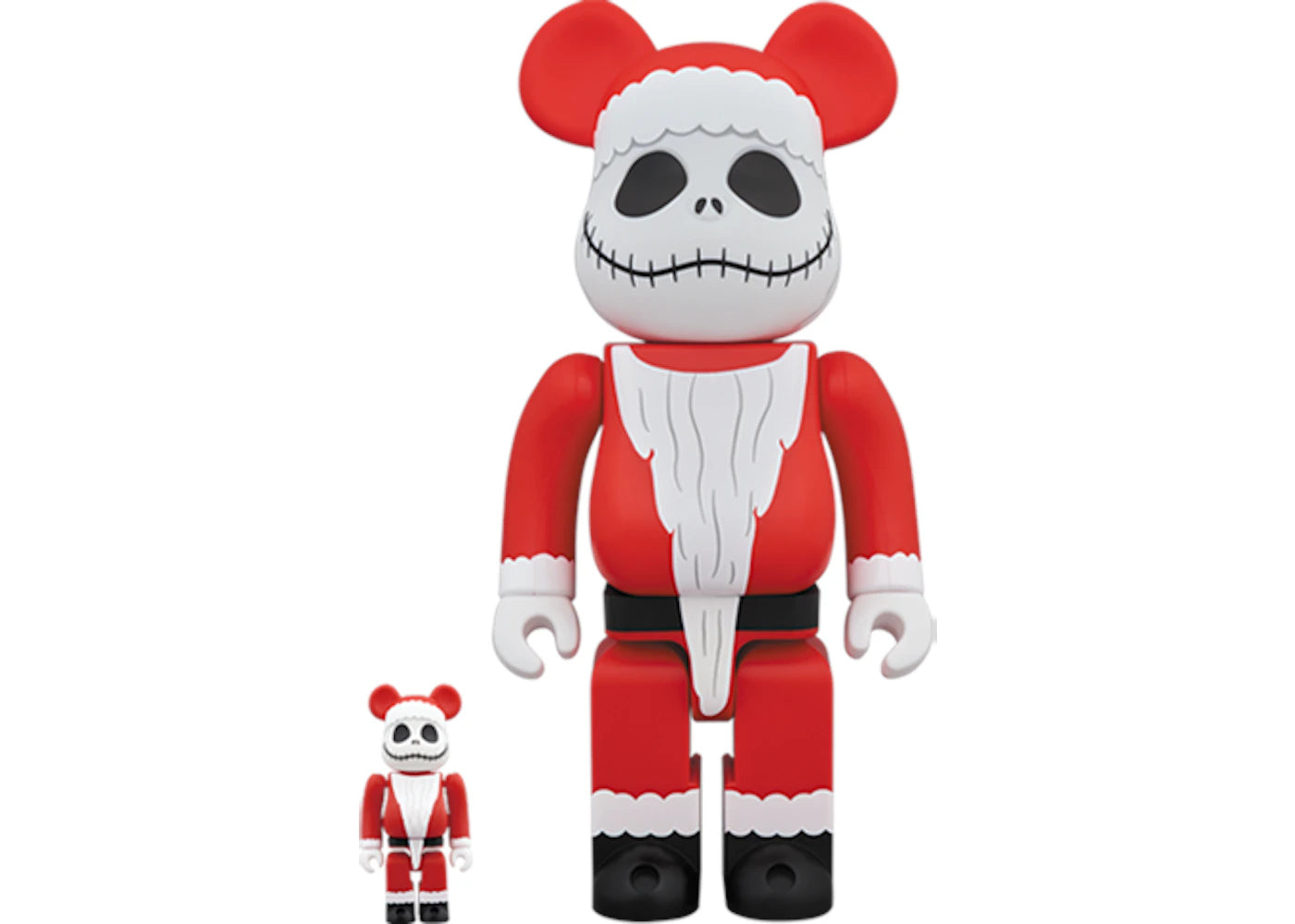 Bearbrick Santa Jack 100% & 400% Set White/Red