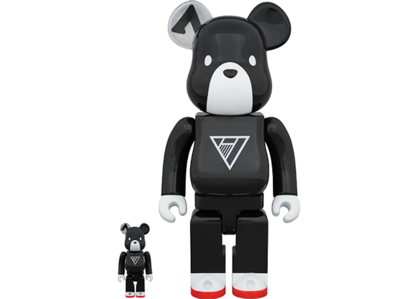 Bearbrick Se7en Boom Boom 100% & 400% Set Black