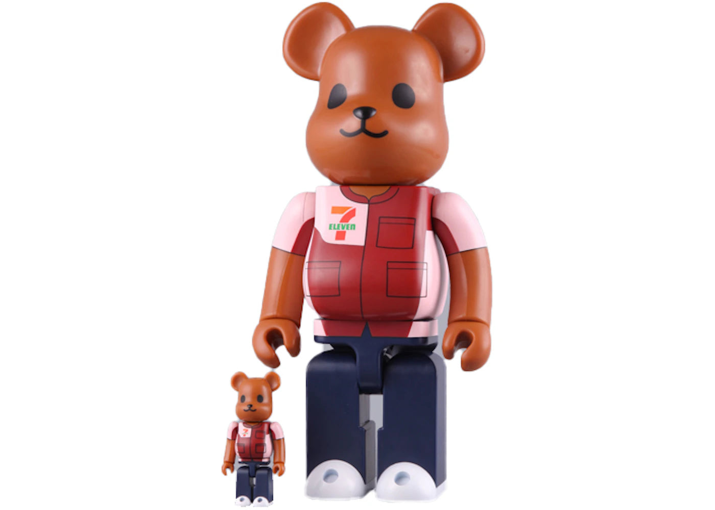 Bearbrick Seven Eleven 100% & 400% Set Muti