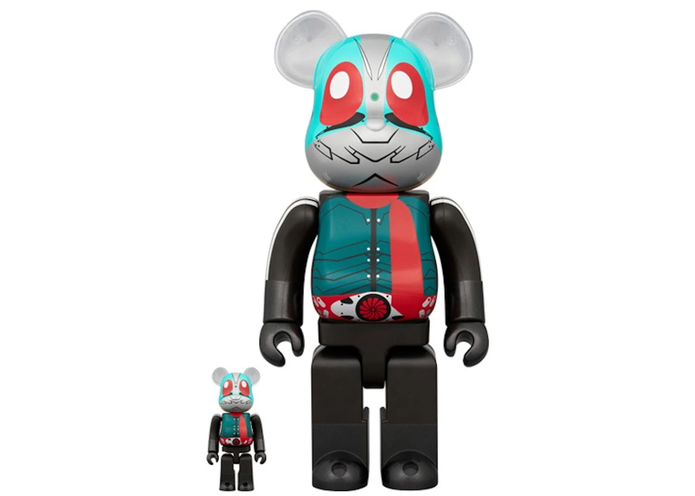 Bearbrick Shin Kamen Rider No. 2+1 100% & 400% Set