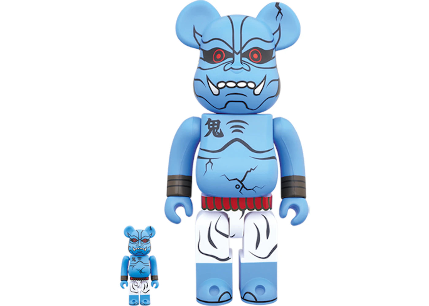 Bearbrick Shinobu Aoki 100% & 400% Set Blue