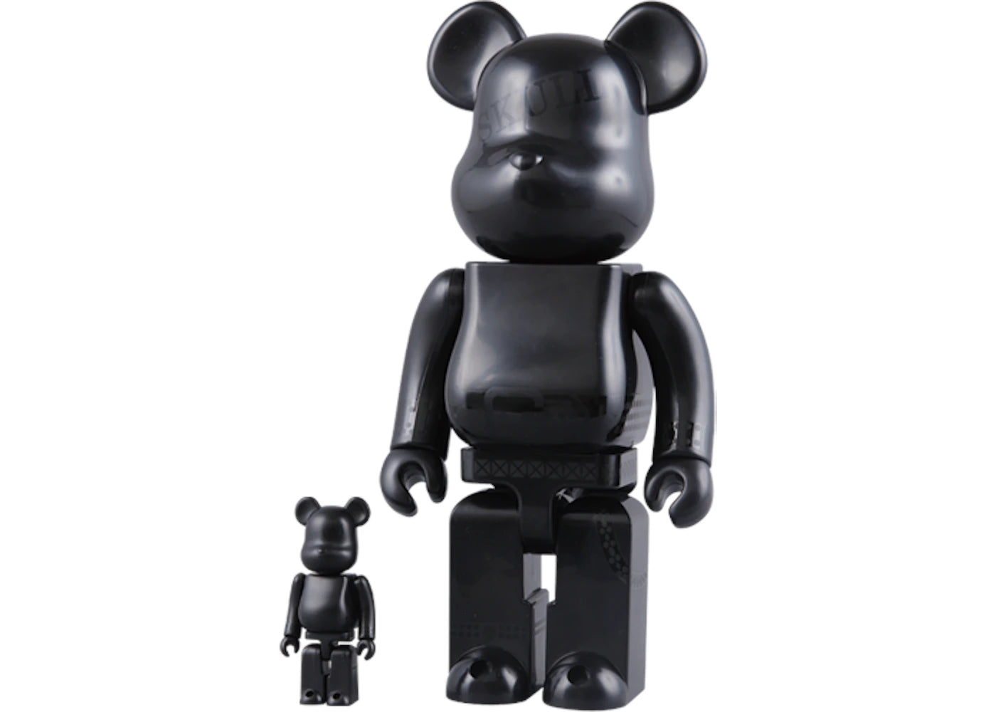 Bearbrick Skull 5th Anniversary 400% Black