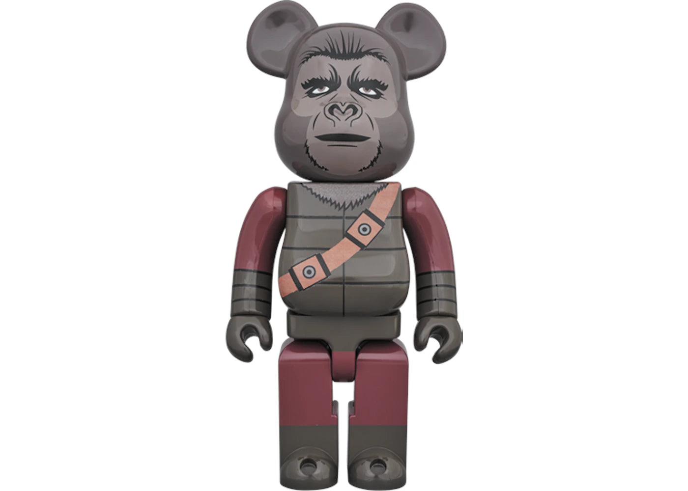 Bearbrick Soldier Ape 400% Burgundy