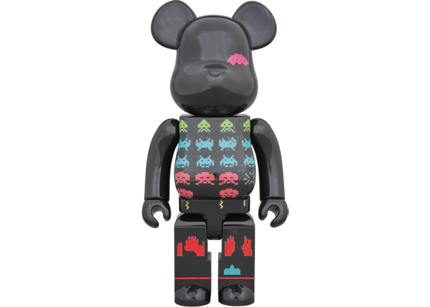 Bearbrick Space Invaders 400% Black