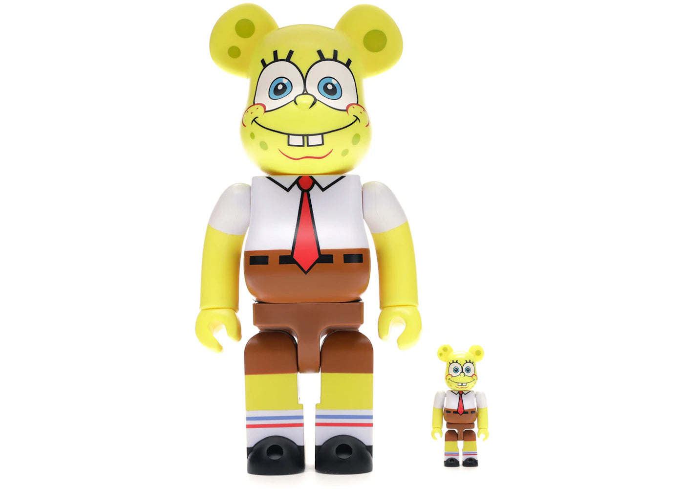 Bearbrick Spongebob 100% & 400% Set Yellow