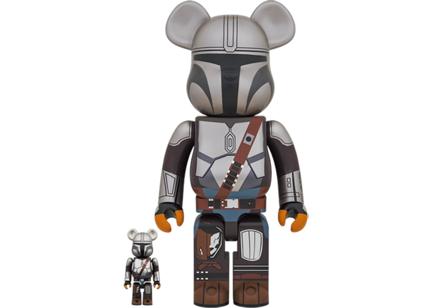 Bearbrick Star Wars The Mandalorian 100% & 400% Set