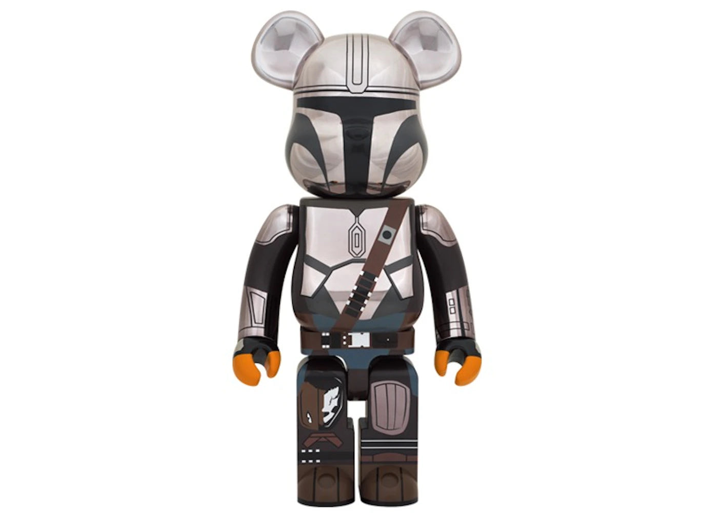 Bearbrick Star Wars The Mandalorian 1000% Chrome