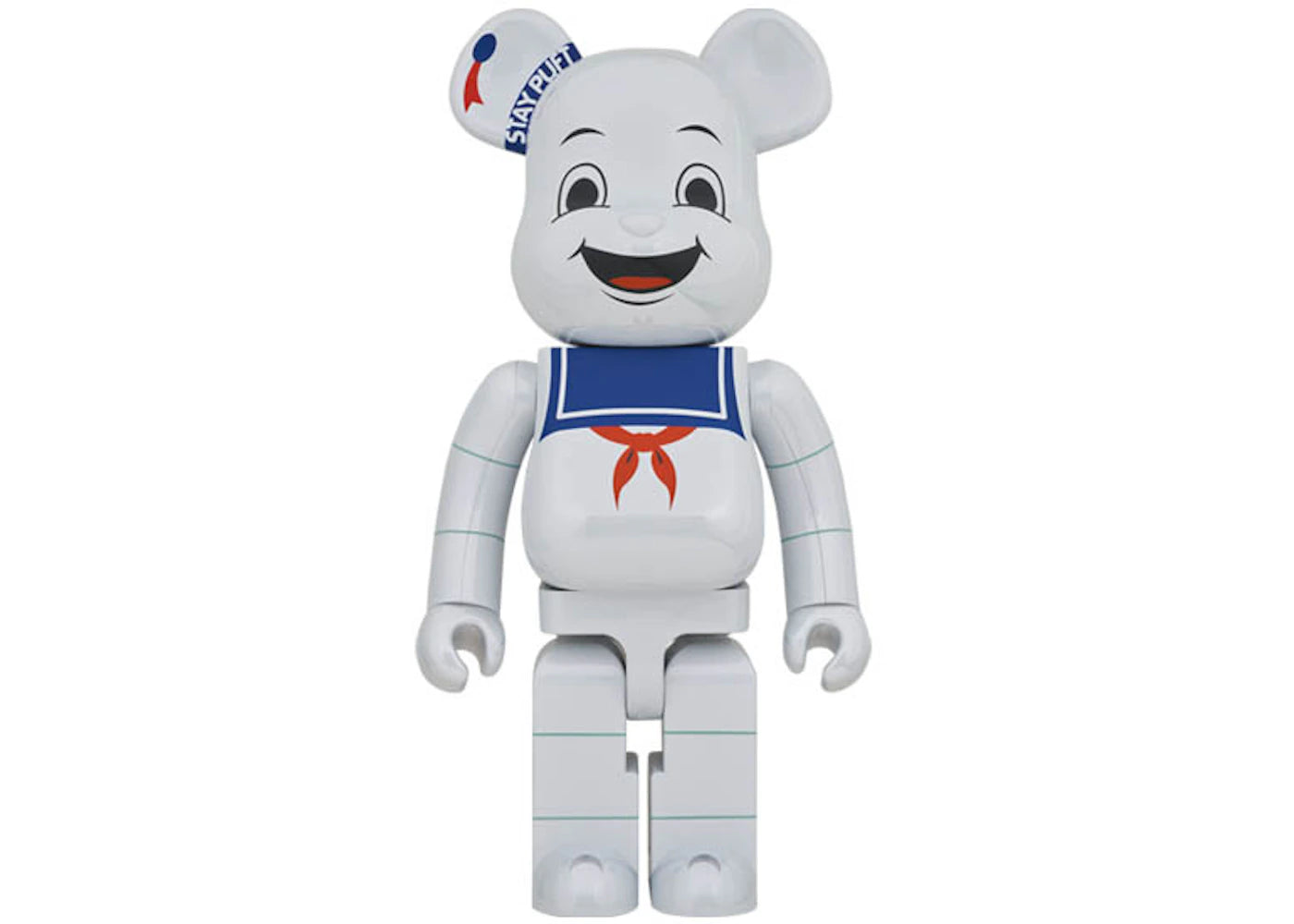 Bearbrick Stay Puft Marshmallow Man 1000% White Chrome Ver.