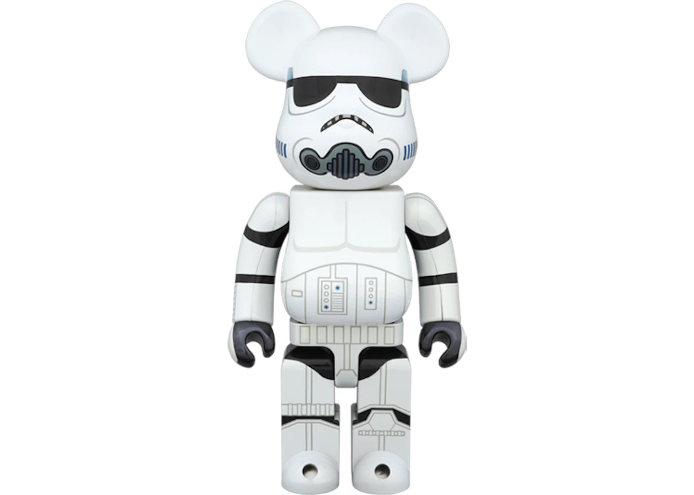 Bearbrick Stormtrooper Chrome Ver. 400% White