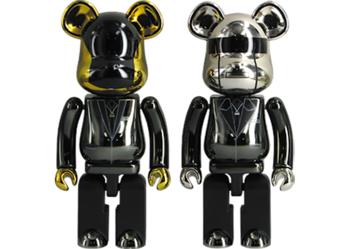 Bearbrick Superalloy Daft Punk (Random Access Memories Ver.) 2 Pack 200% Black