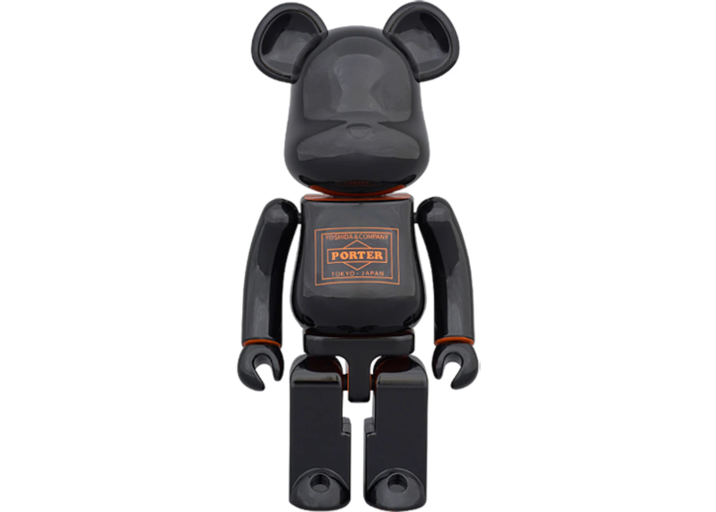 Bearbrick Superalloy Porter 200% Black/Orange