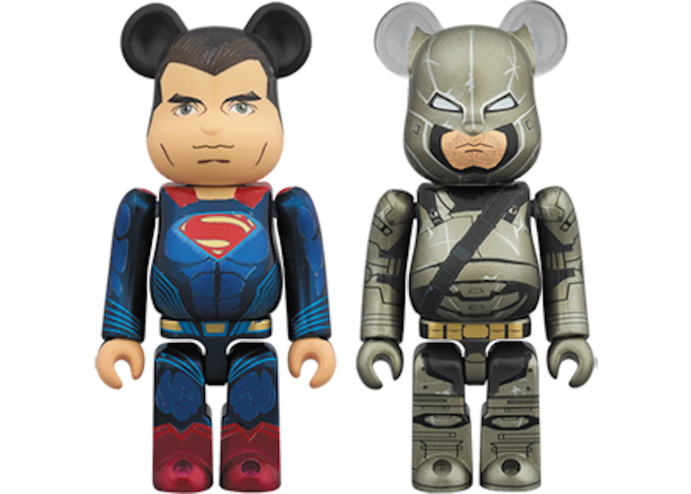 Bearbrick Superman & Batman Armored Ver. 100% Multi