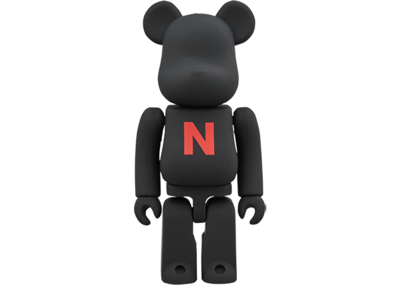 Bearbrick The Conveni (Letter N Red) 100% Black