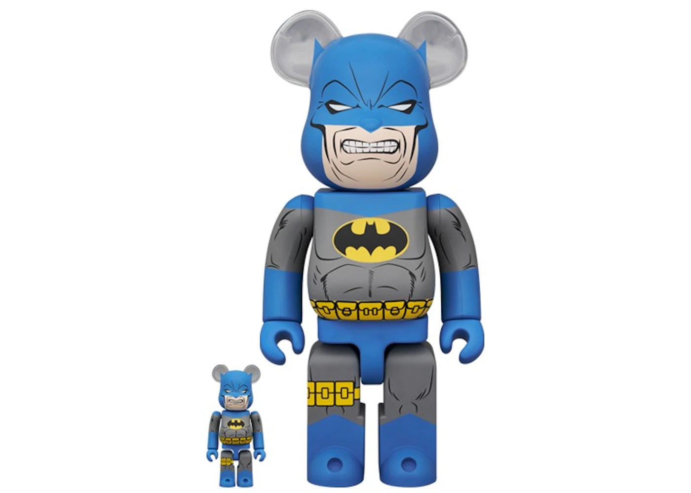 Bearbrick The Dark Knight Returns Batman TDKR Blue 100% & 400% Set