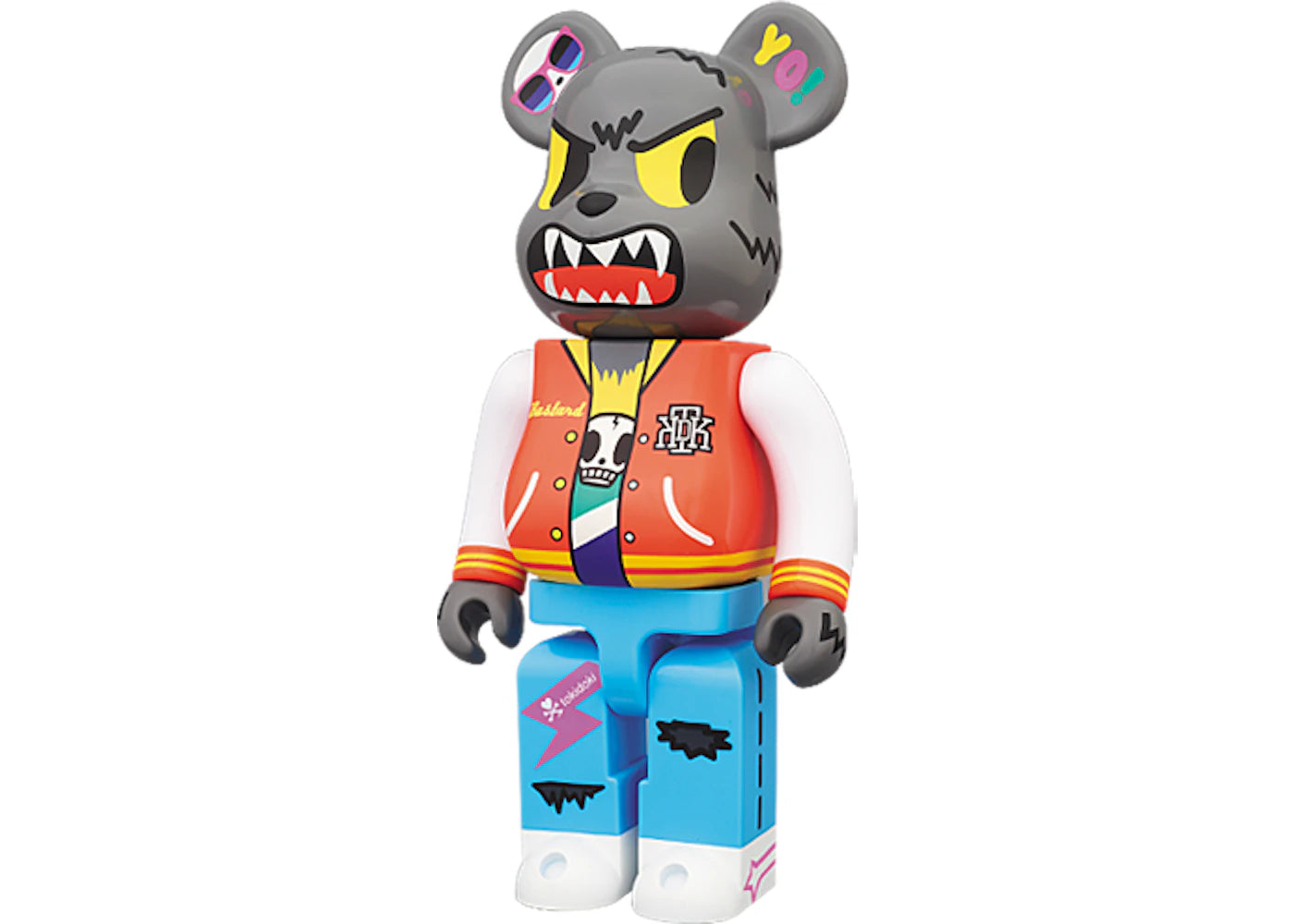 Bearbrick Tokidoki Wolf 400% Multi