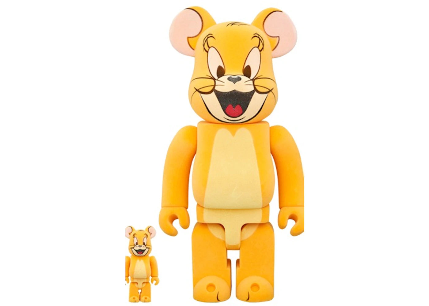 Bearbrick Tom and Jerry: Jerry (Flocked Version) 100% & 400% Set