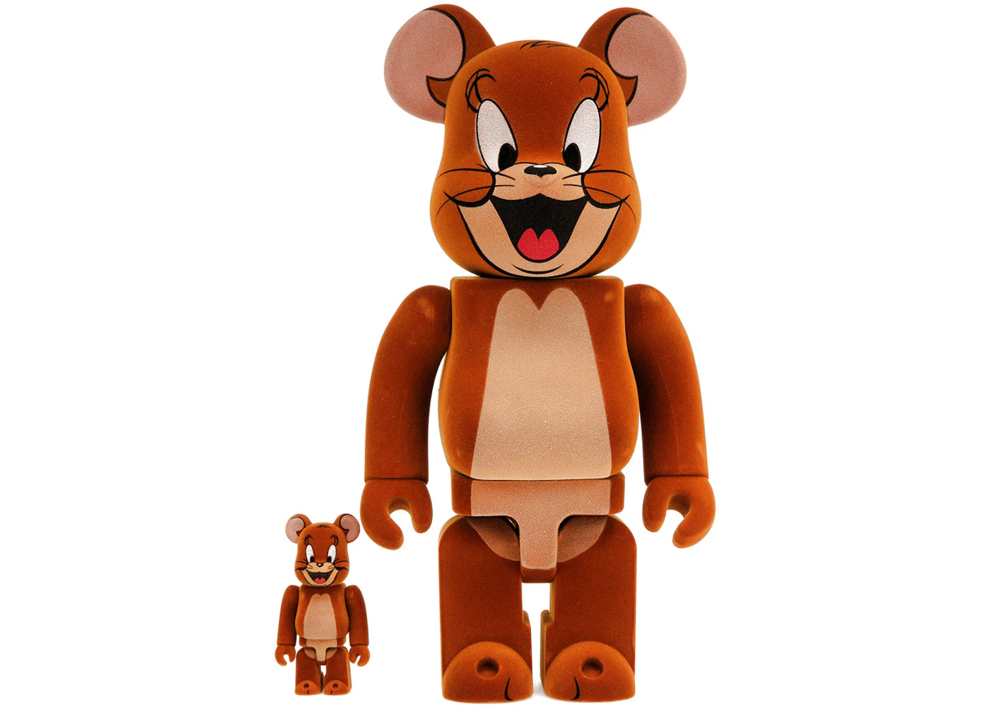 Bearbrick Tom and Jerry: Jerry Flocky 100% & 400% Set