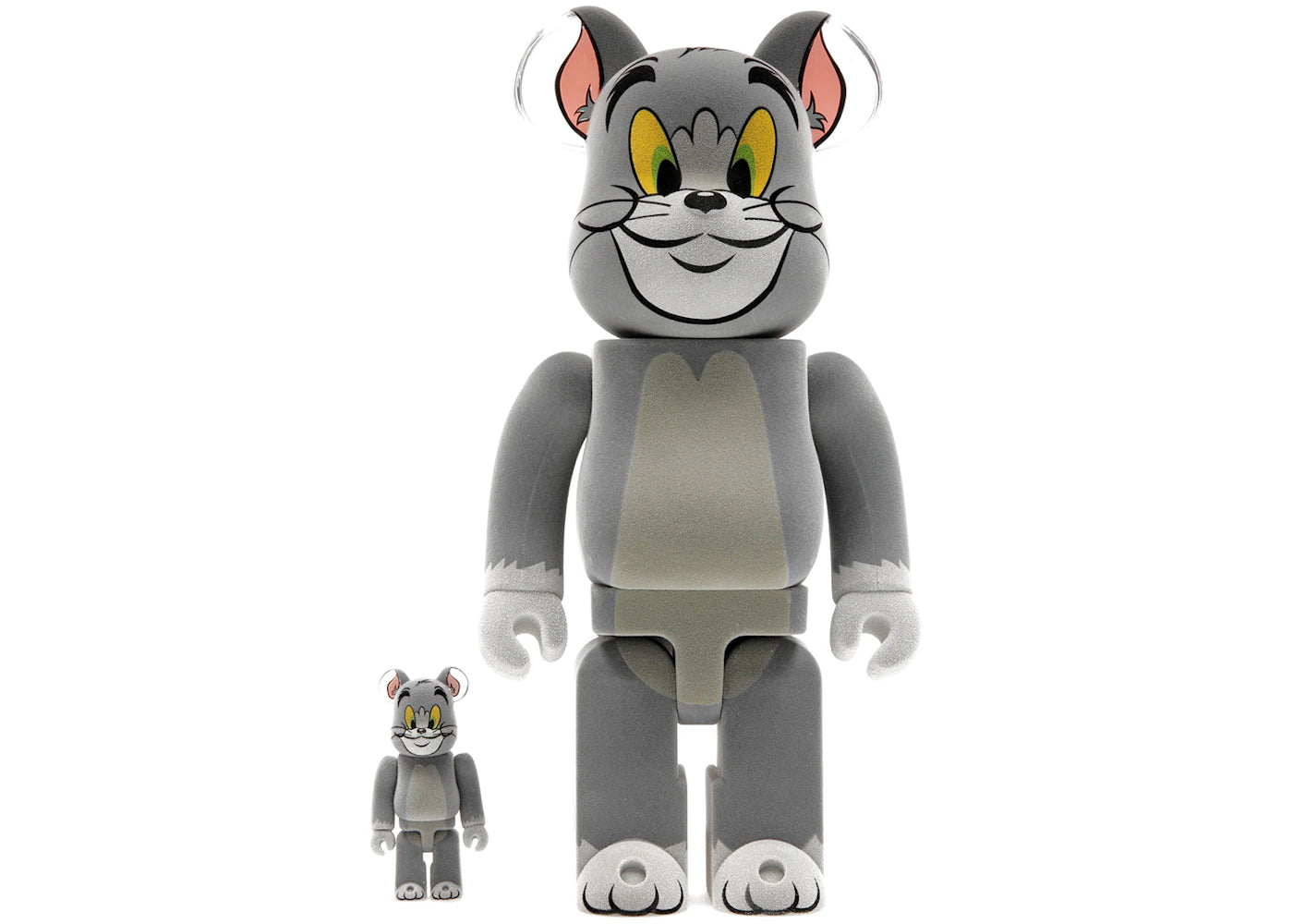 Bearbrick Tom and Jerry: Tom Flocky 100% & 400% Set