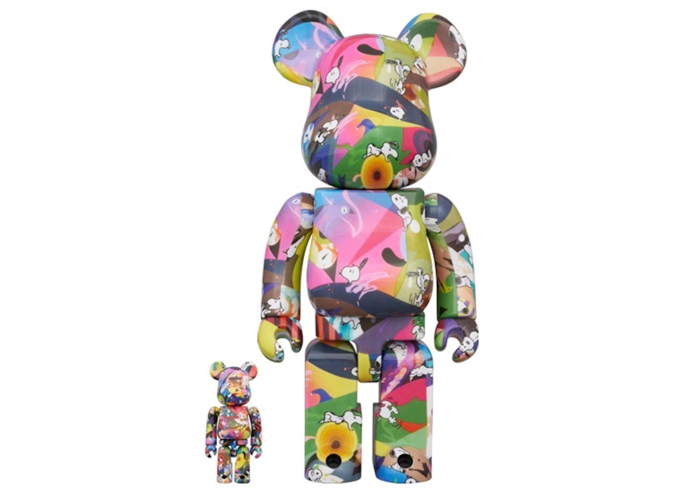 Bearbrick Tomokazu Matsuyama x Peanuts 100% & 400% Set