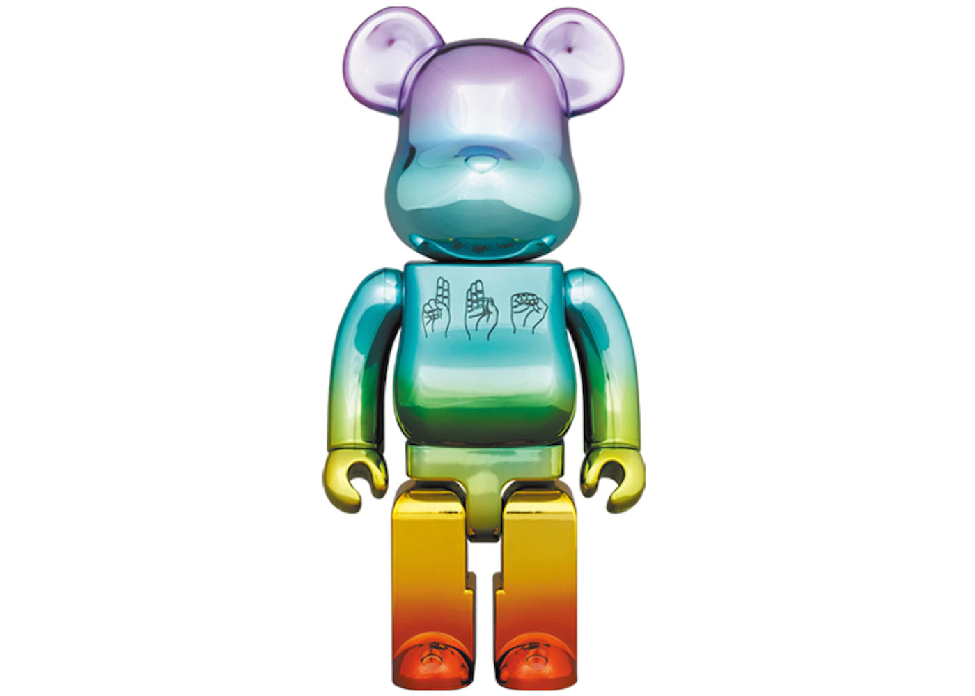 Bearbrick UFO Alan Smithee Film Light Up 400% Multi Chrome