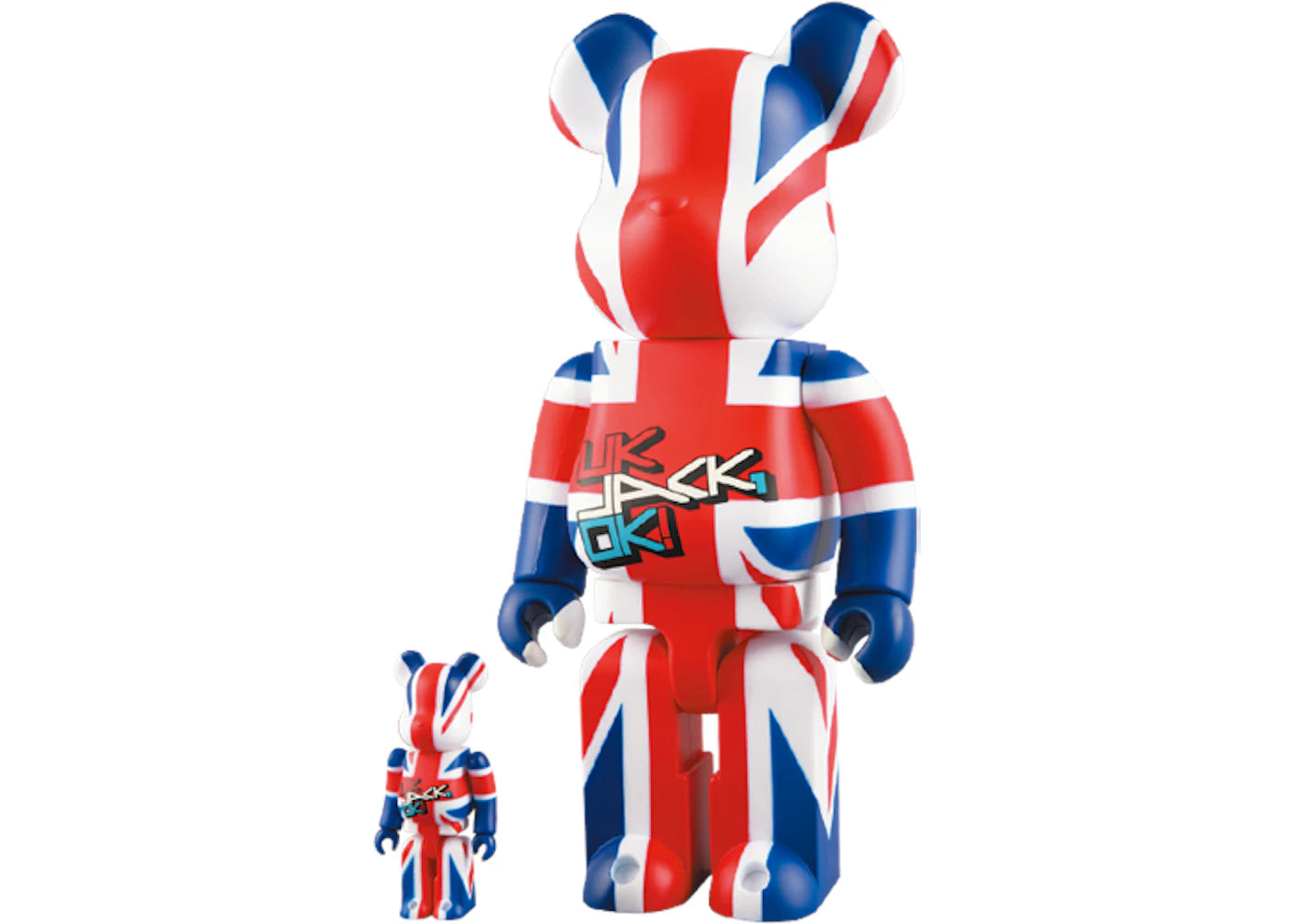 Bearbrick UK Jack, OK! 100% & 400% Set Multi