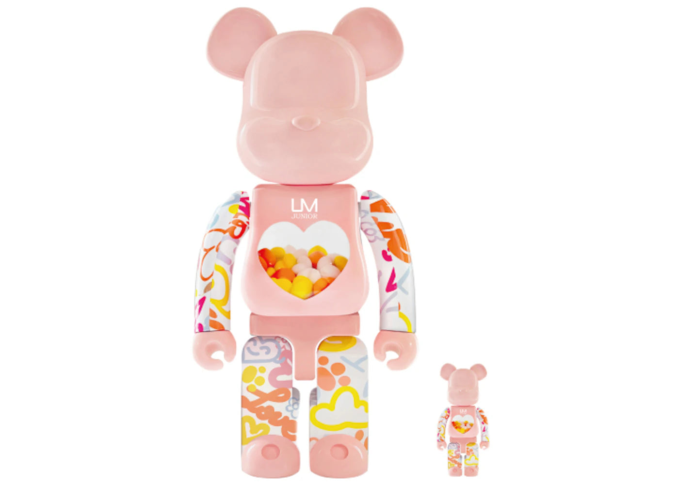 Bearbrick UM Junior 100% & 400% Set Pink