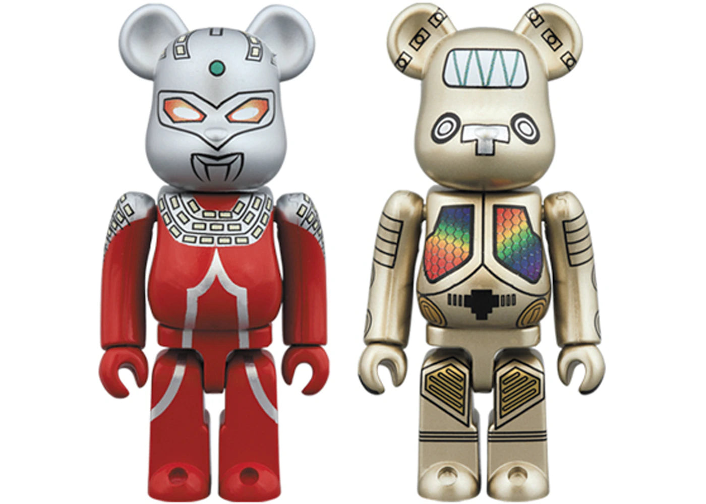 Bearbrick Ultra Seven & King Joe 100% (set of 2) Multi