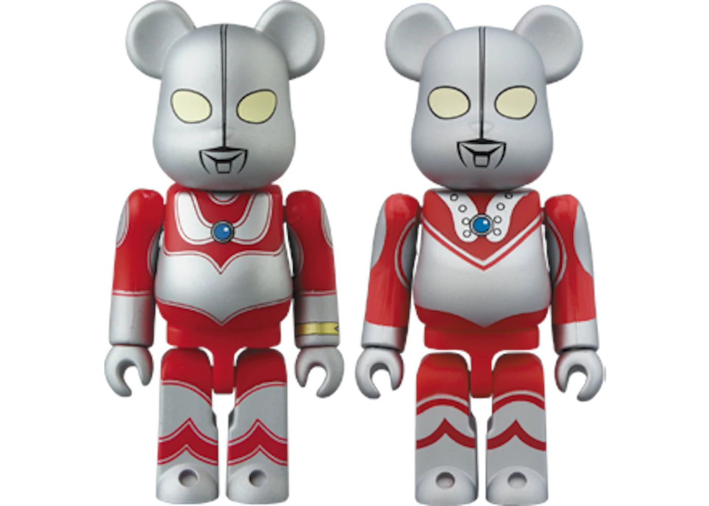 Bearbrick Ultraman Jack & Sophie 2 Pack 100% Multi