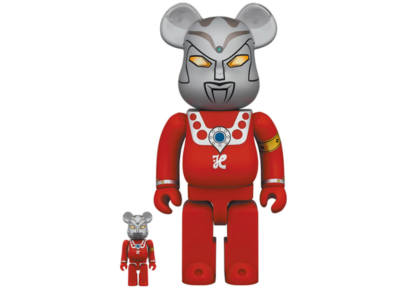 Bearbrick Ultraman Leo 100% & 400% Set