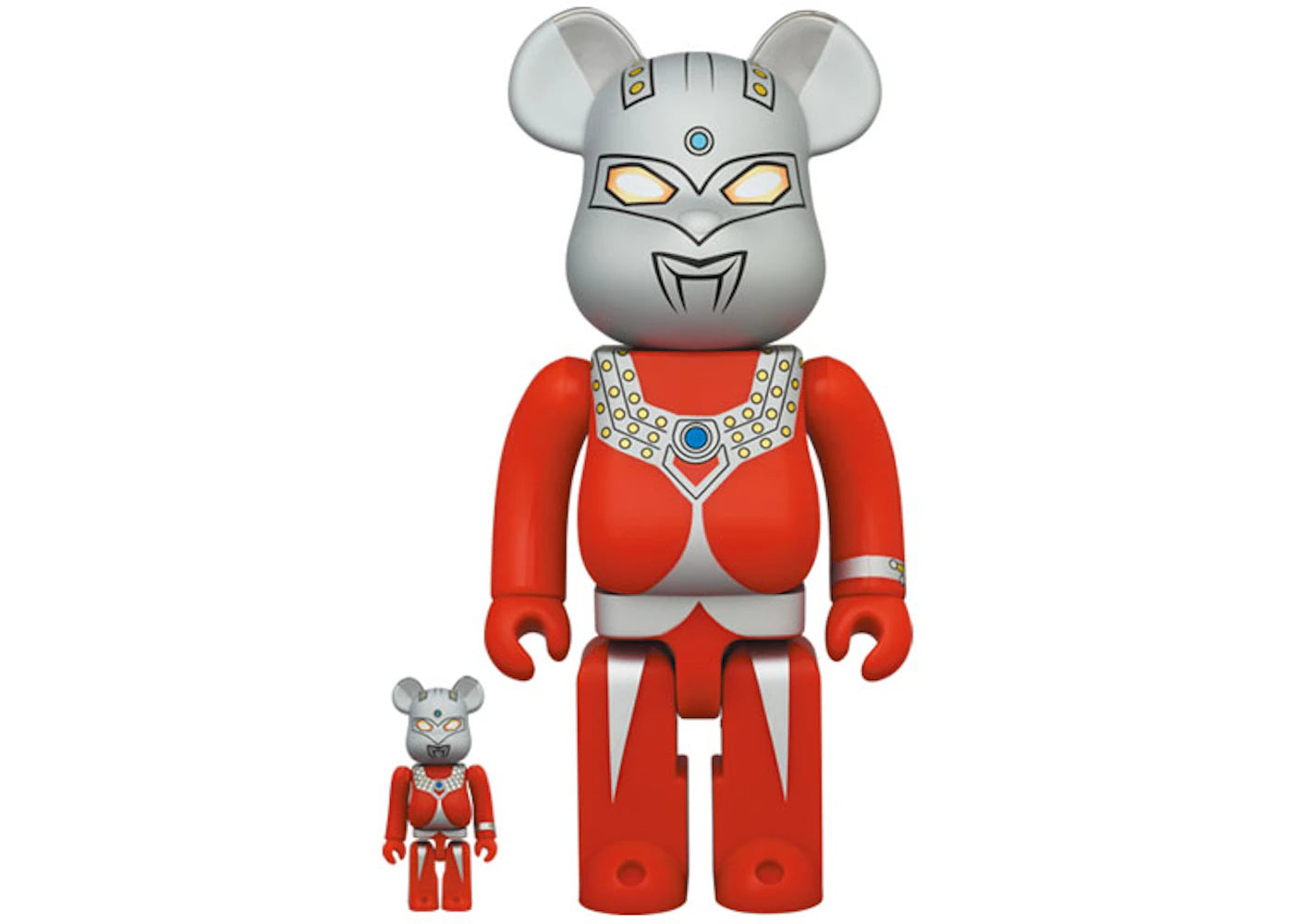 Bearbrick Ultraman Taro 100% & 400% Set