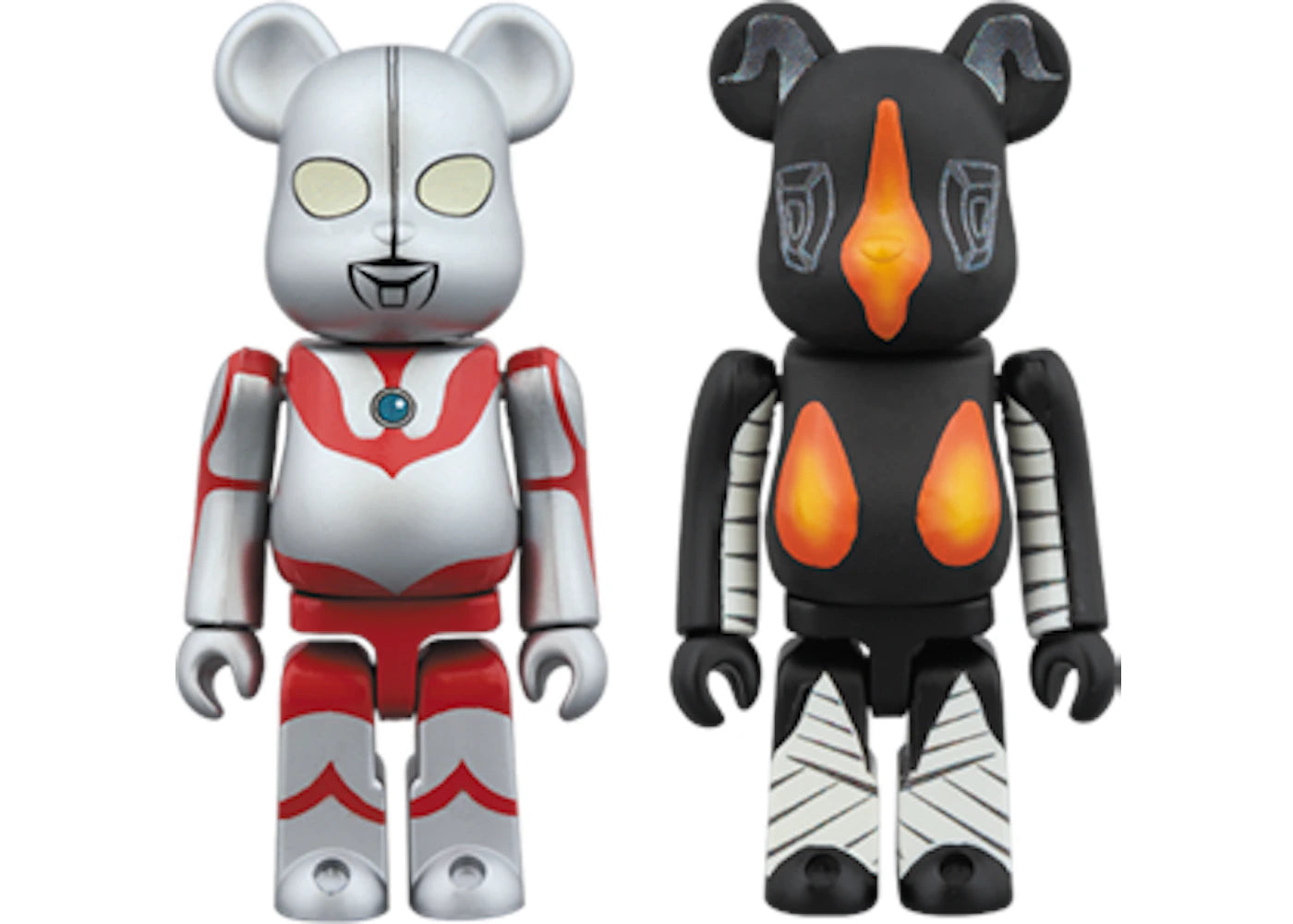 Bearbrick Ultraman & Zetton 2 Pack 100% Mutli