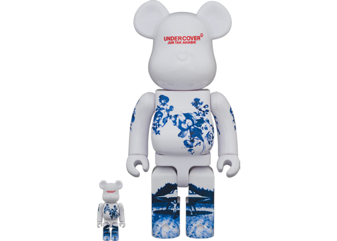 Bearbrick Undercoveer Jun Takahaski Ceramic UFO 100% & 400% Set