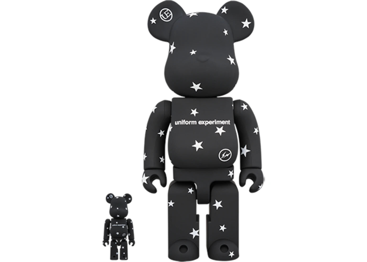 Bearbrick Uniform Experiment 100% & 400% Set Black