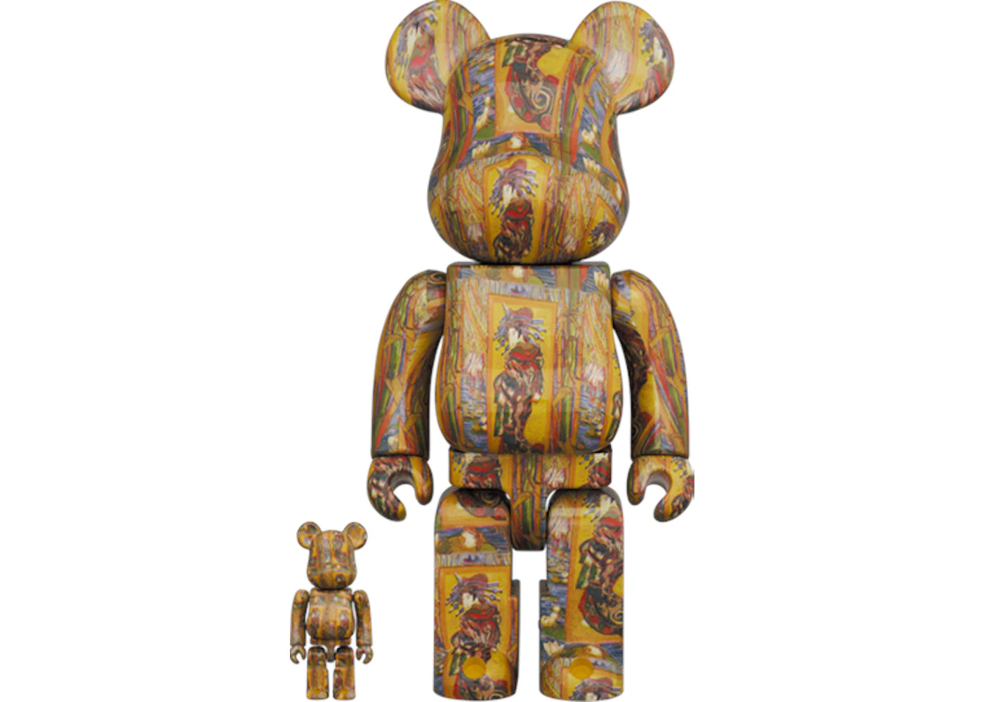 Bearbrick Van Gogh Museum Courtesan (after Eisen) 100% & 400% Set