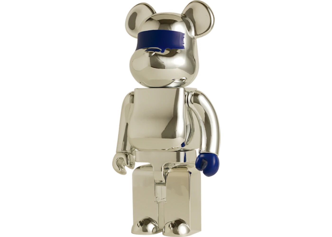 Bearbrick WORLD WIDE TOUR Kostas Seremetis 400% Silver