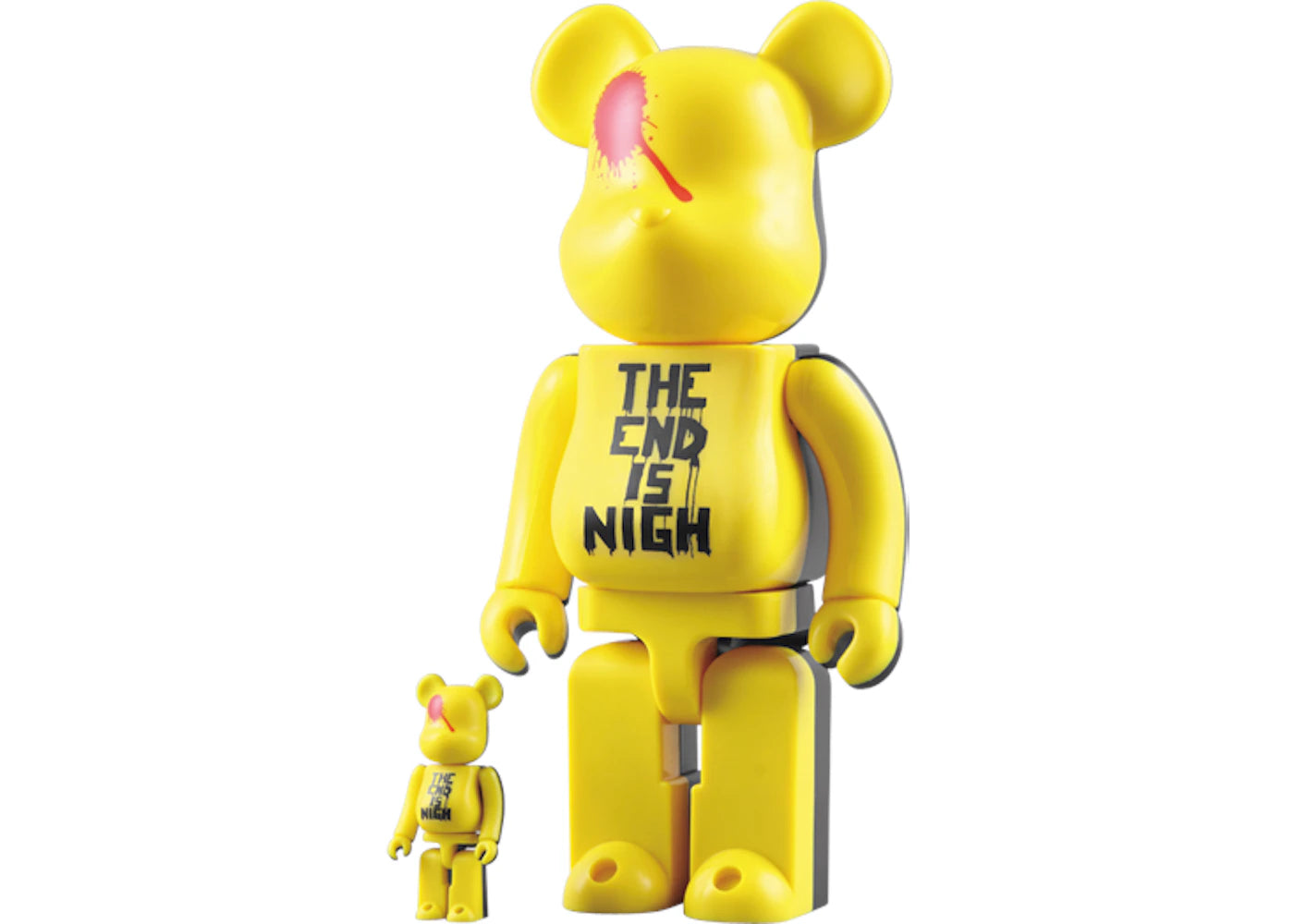 Bearbrick Watchmen The End Is Nigh 100% & 400% Set Yellow