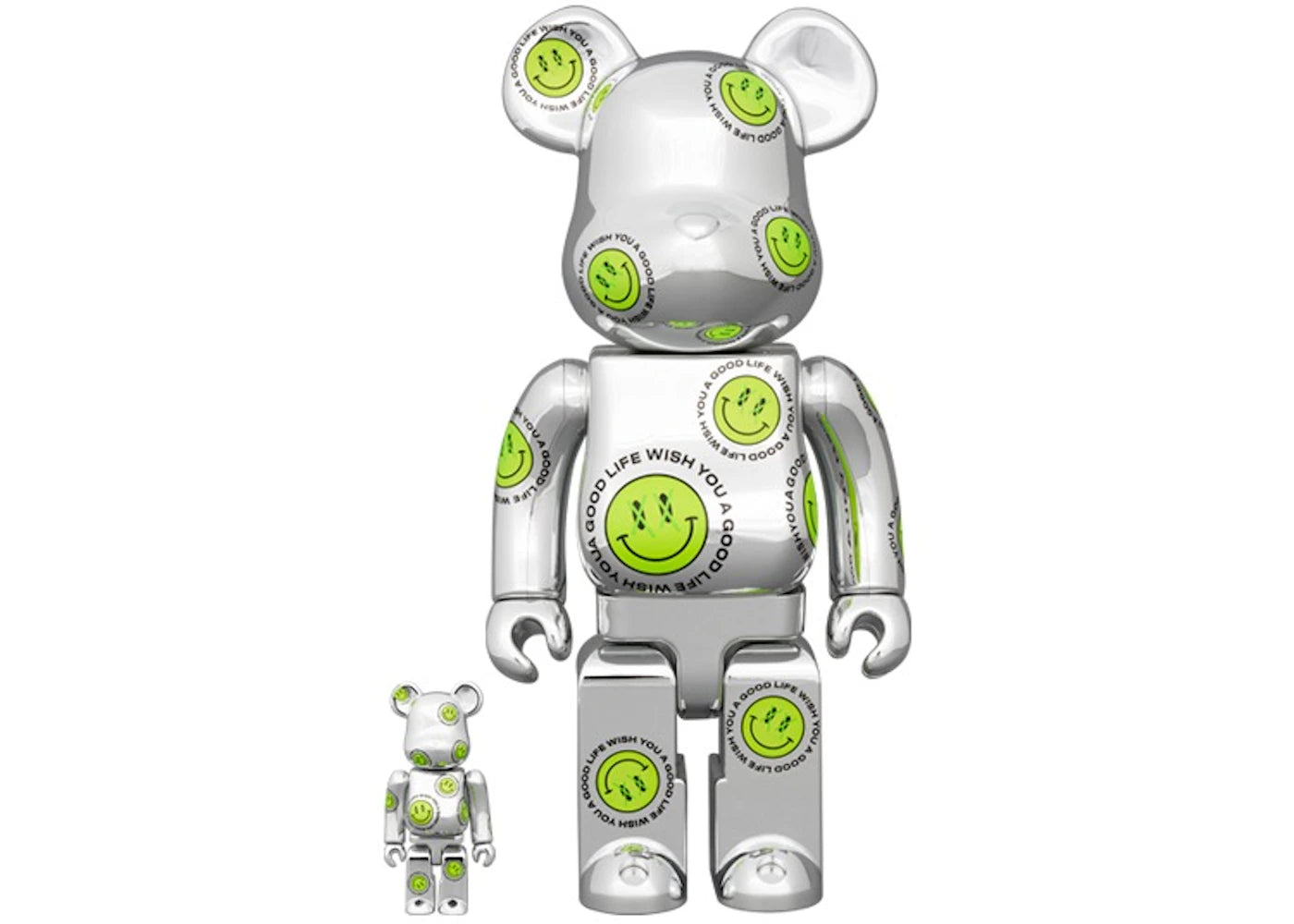 Bearbrick Wish You A Good Life Nickthereal 100% & 400% Set