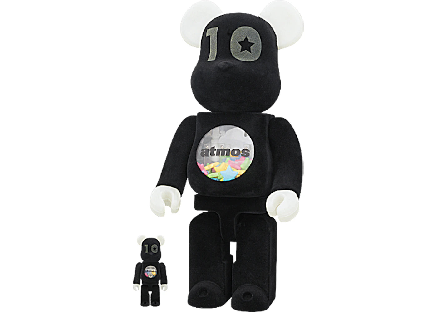 Bearbrick atmos 10th Anniversary 100% & 400% Set Black