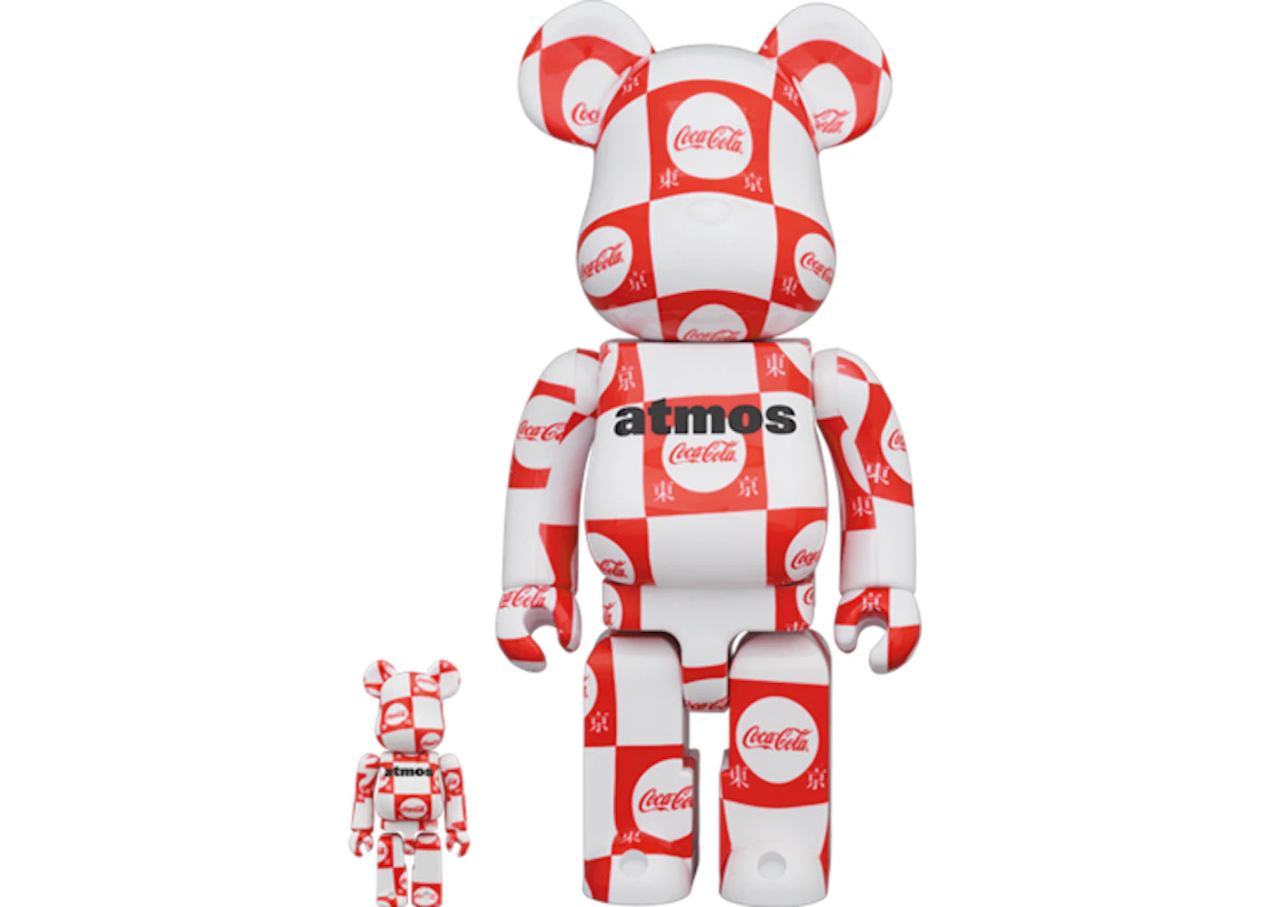 Bearbrick atmos x Coca-Cola Tokyo 100% & 400% Set