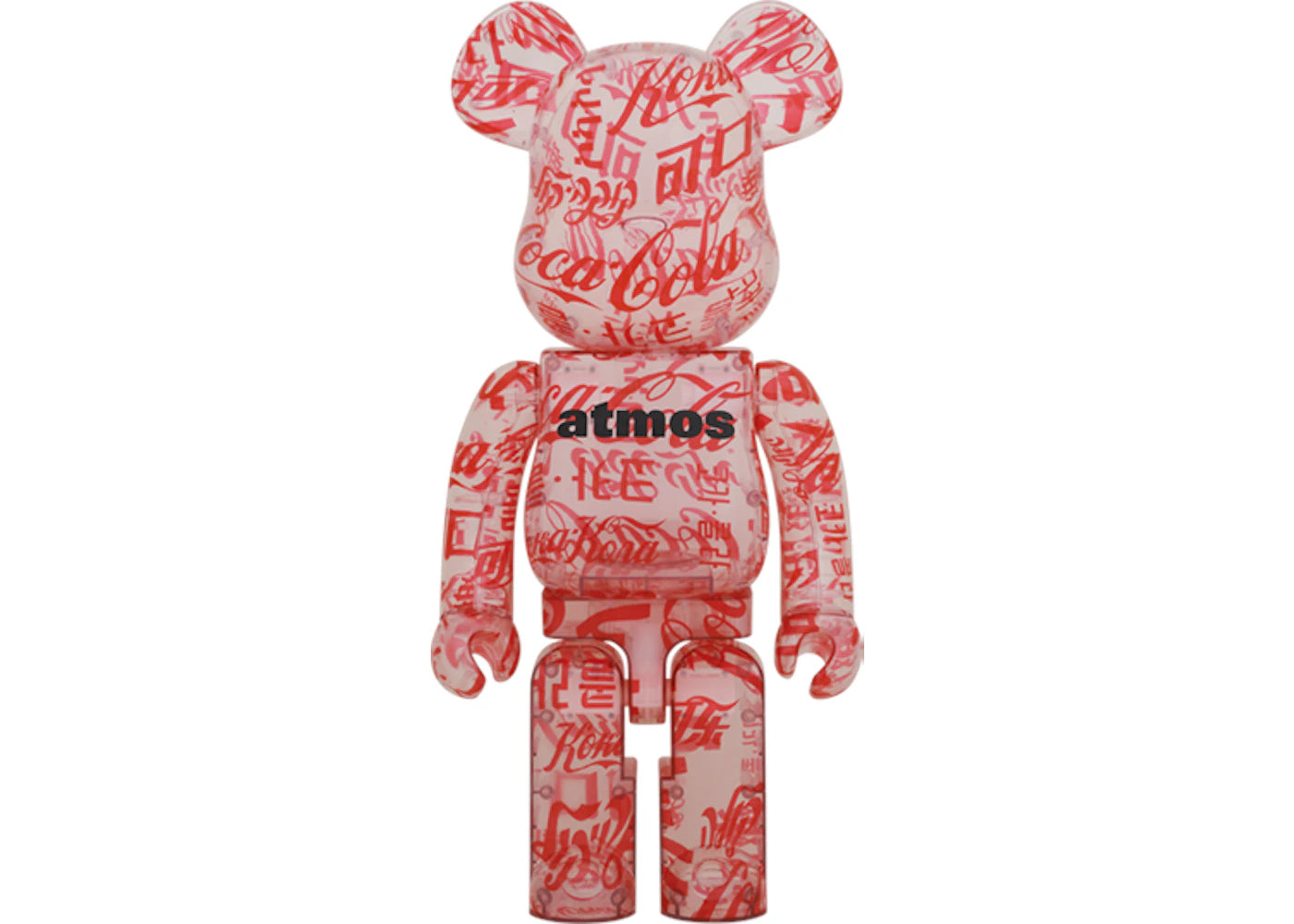 Bearbrick atmos x Coco-Cola Clear Body 1000%