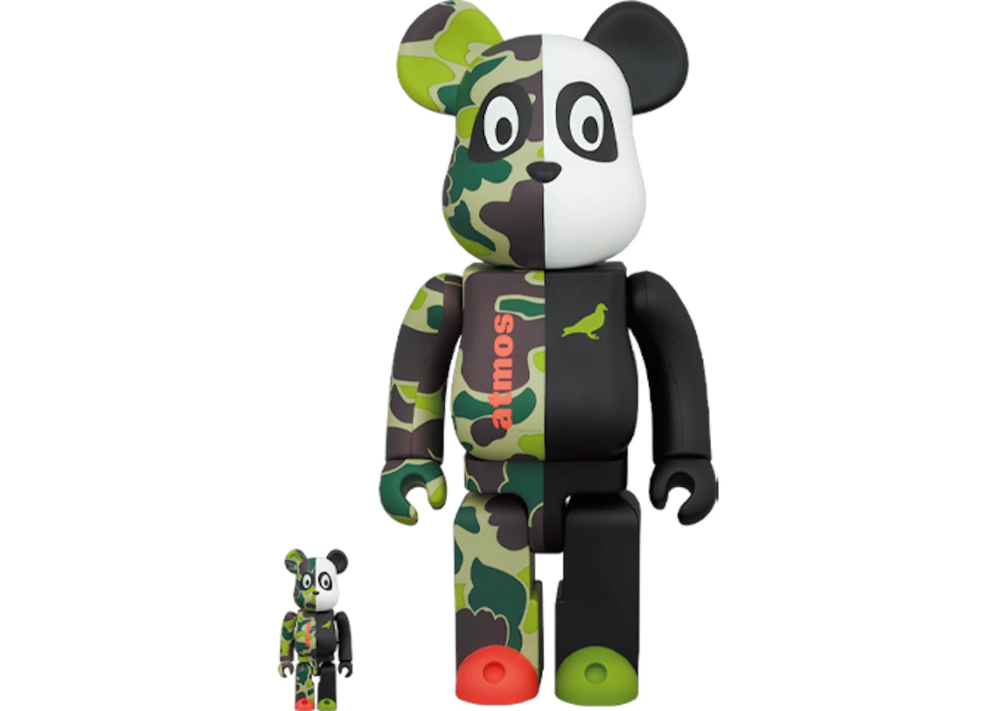 Bearbrick atmos x STAPLE #3 100% & 400% Set