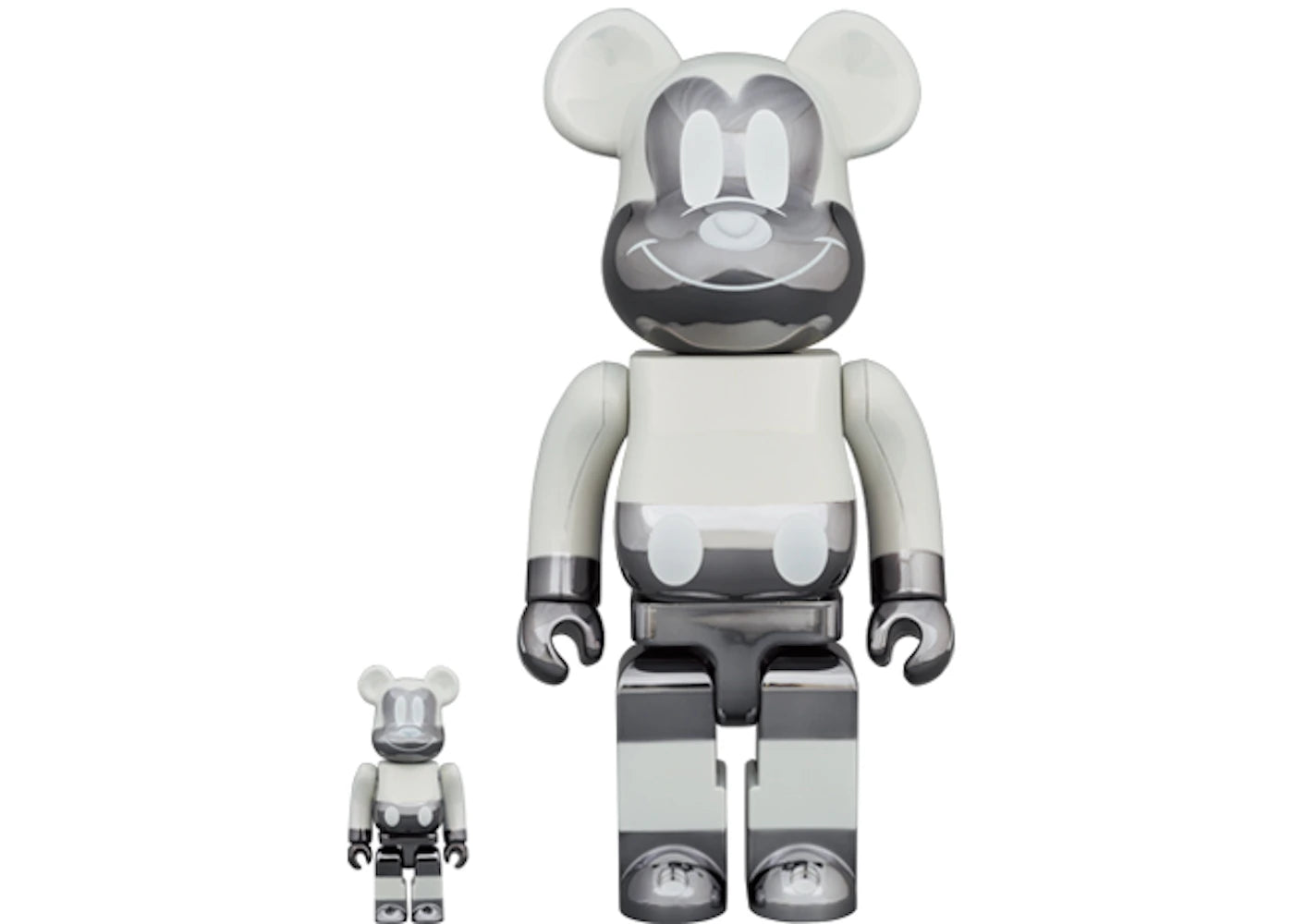 Bearbrick Fragment MICKEY MOUSE 100% & 400% Set REVERSE